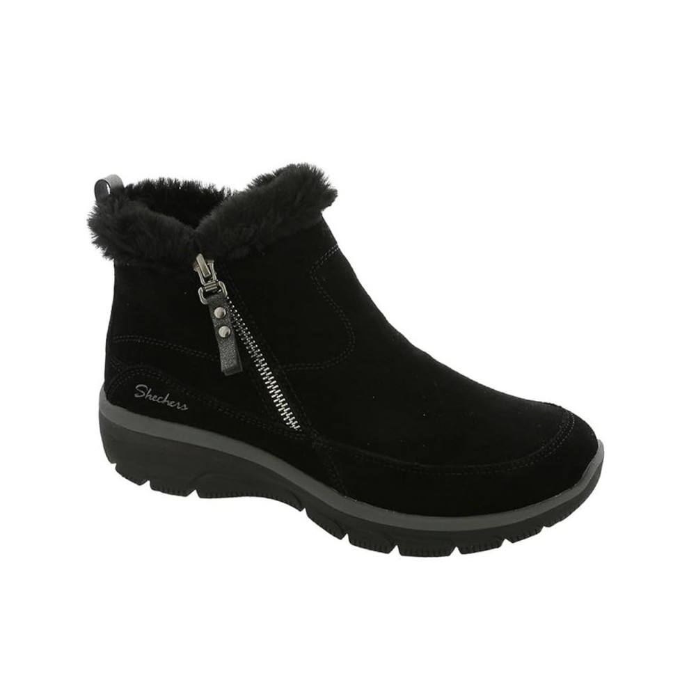 Botines Planos Mujer Skechers Easy Going Negro