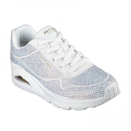 Sneakers Mujer Skechers Uno-Disco Rave Blanco
