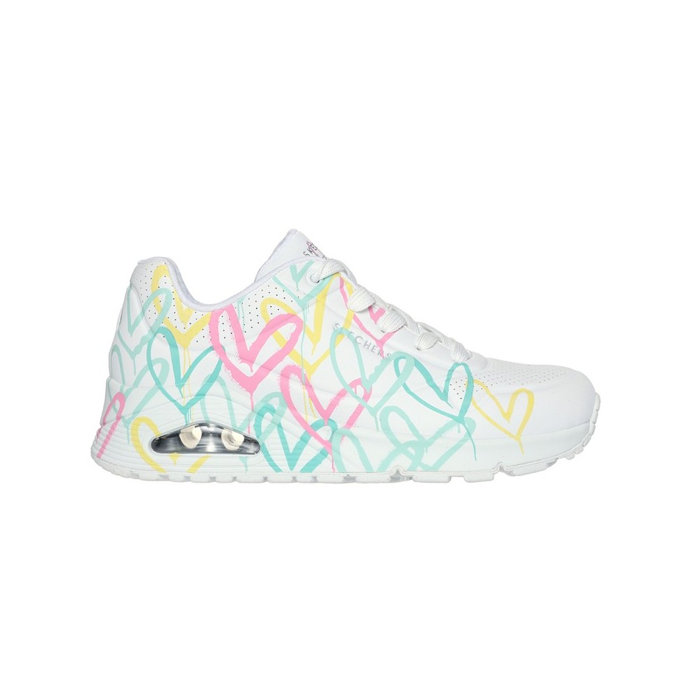 Sneakers Mujer Skechers Uno-Changed Love Blanco