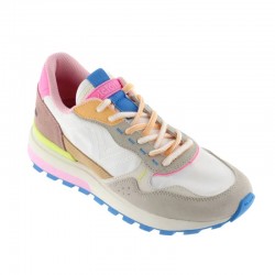 Sneakers Mujer Victoria Luna Nylon & Serraje Blanco