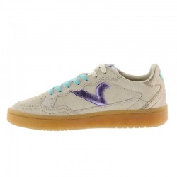 Sneakers Mujer Victoria Smash - Suede Color Beig