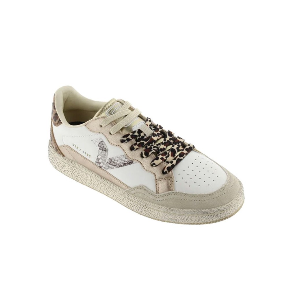 Sneakers Mujer Victoria Smash - Animal Mix Beig