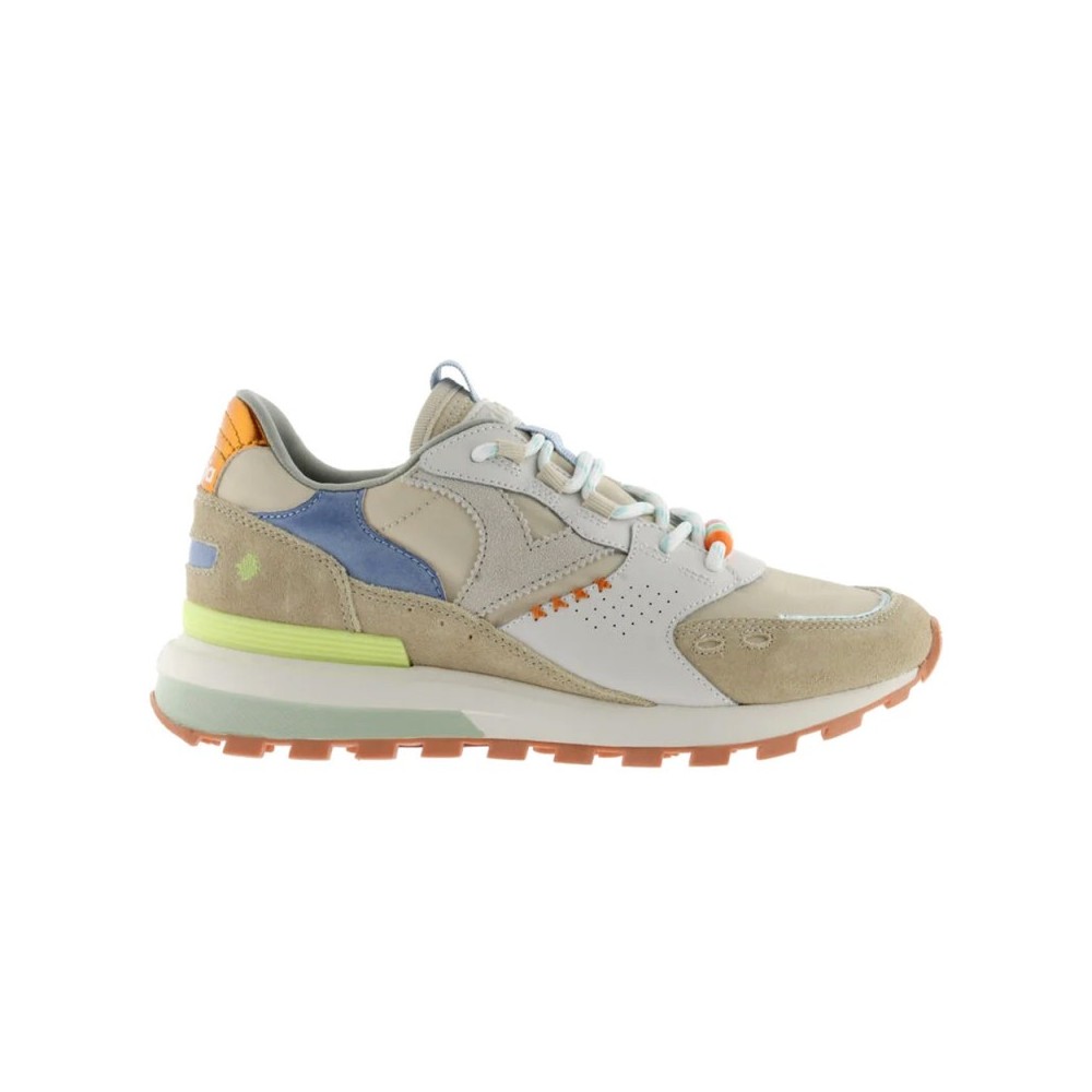 Sneakers Mujer Victoria Luna Nylon & Serraje Beig