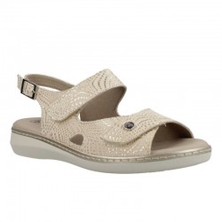 Sandalias Planas Mujer Pitillos 5580 Oro
