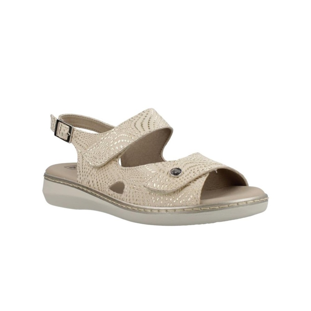 Sandalias Planas Mujer Pitillos 5580 Oro