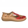 Sandalias Planas Mujer 48 Hours 3702 Rojo