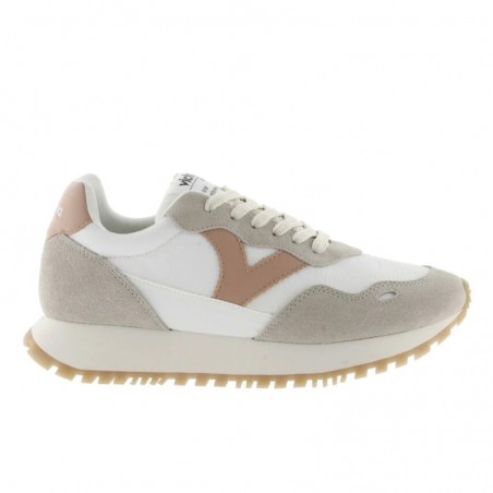 Sneakers Mujer Victoria Viento Nylon & Serraje Cuero