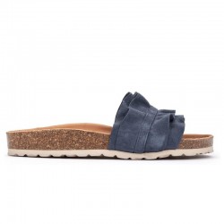 Sandalias Planas Mujer Verbenas Rocio Azul