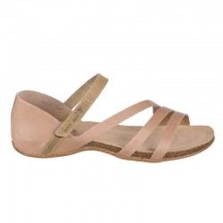 Sandalias Planas Mujer Inter-Bios 4476 Beig-Kaki