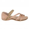 Sandalias Planas Mujer Inter-Bios 4476 Beig-Kaki