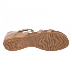 Sandalias Planas Mujer Inter-Bios 4476 Beig-Kaki