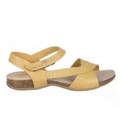 Sandalias Planas Mujer Inter-Bios 4487 Mostaza