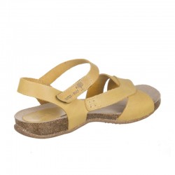 Sandalias Planas Mujer Inter-Bios 4487 Mostaza