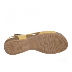 Sandalias Planas Mujer Inter-Bios 4487 Mostaza