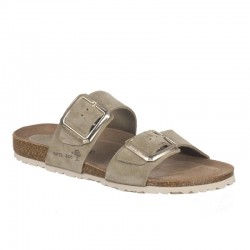 Sandalias Planas Mujer Inter-Bios 7232 Verde Oscuro