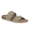 Sandalias Planas Mujer Inter-Bios 7232 Verde Oscuro