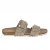 Sandalias Planas Mujer Inter-Bios 7232 Verde Oscuro