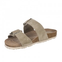 Sandalias Planas Mujer Inter-Bios 7232 Verde Oscuro