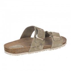 Sandalias Planas Mujer Inter-Bios 7232 Verde Oscuro