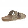 Sandalias Planas Mujer Inter-Bios 7232 Verde Oscuro