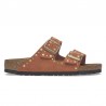 Sandalias Planas Mujer Birkenstock Arizona Rivet Teja