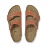Sandalias Planas Mujer Birkenstock Arizona Rivet Teja