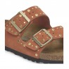 Sandalias Planas Mujer Birkenstock Arizona Rivet Teja