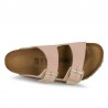 Sandalias Planas Mujer Birkenstock Arizona Leve Rosa