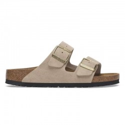 Sandalias Planas Mujer Birkenstock Arizona Leve Beig