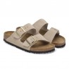 Sandalias Planas Mujer Birkenstock Arizona Leve Beig