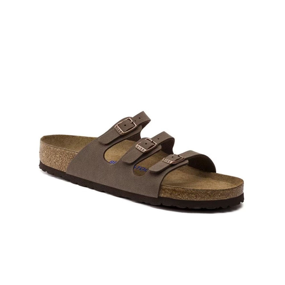Sandalias Planas Mujer Birkenstock Florida Moka
