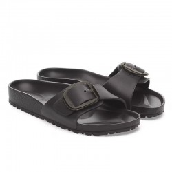 Sandalias Planas Mujer Birkenstock Madrid Big Buckle Eva Negro
