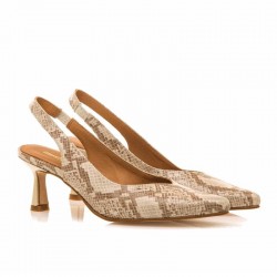 Zapatos de Tacón Mujer Mustang 54163 Beig