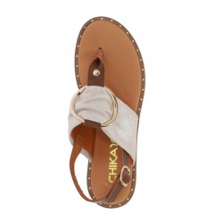 Sandalias Planas Mujer Chika10 Musaka 07 Oro
