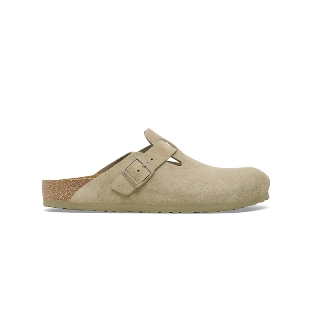 Zuecos Hombre Birkenstock Boston Beig