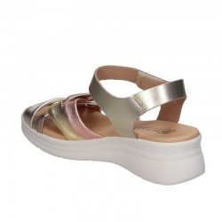 Sandalias Planas Mujer Pitillos 10610 Oro