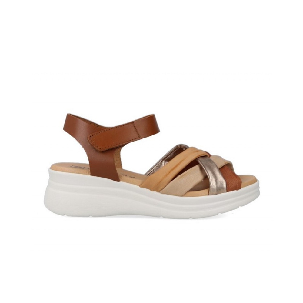 Sandalias Planas Mujer Pitillos 10610 Natural
