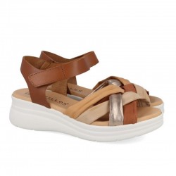 Sandalias Planas Mujer Pitillos 10610 Natural