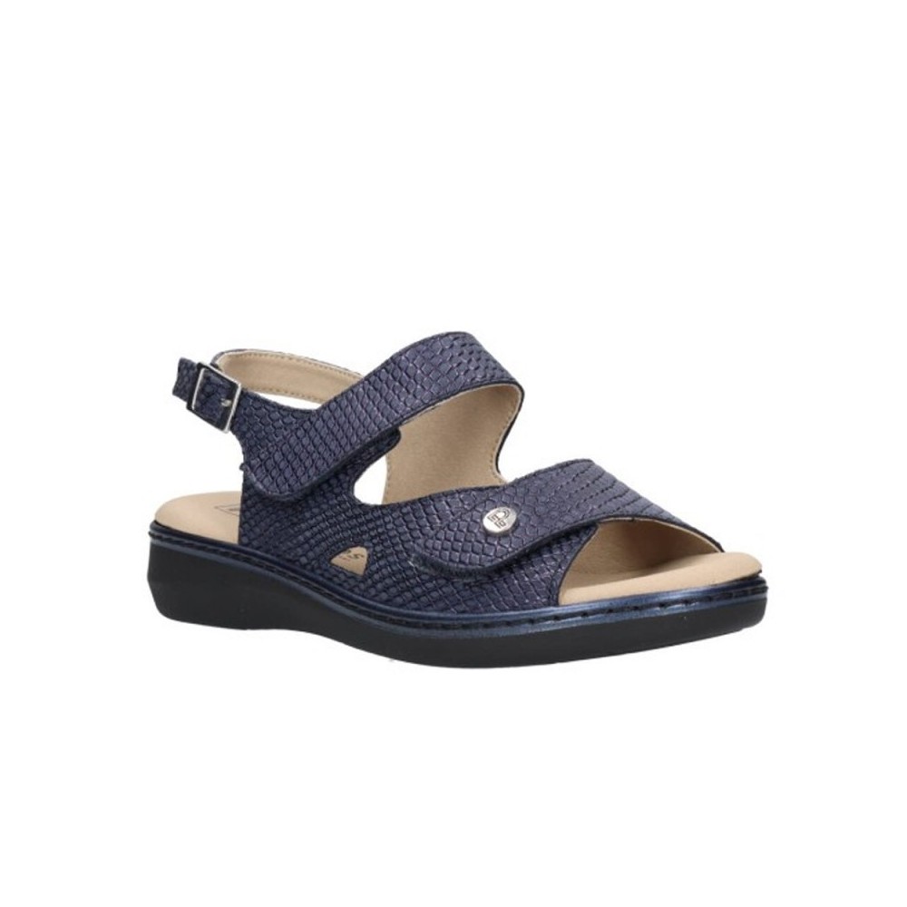 Sandalias Planas Mujer Pitillos 10300 Marino