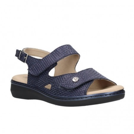 Sandalias Planas Mujer Pitillos 10300 Marino
