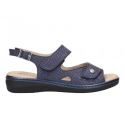 Sandalias Planas Mujer Pitillos 10300 Marino