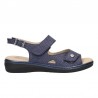 Sandalias Planas Mujer Pitillos 10300 Marino