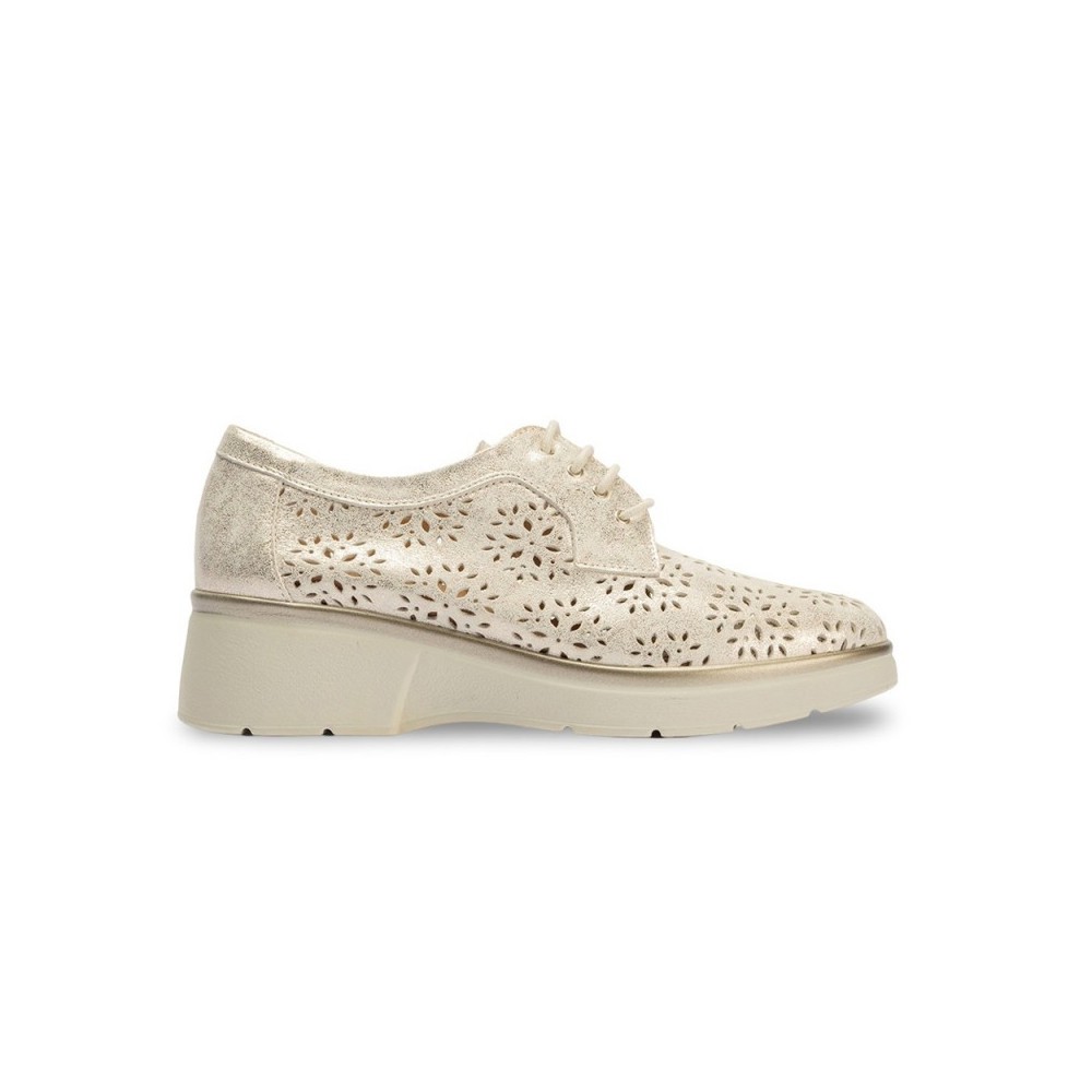 Zapatos Casual Mujer Pitillos 10390 Oro
