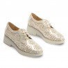 Zapatos Casual Mujer Pitillos 10390 Oro
