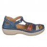 Sandalias Planas Mujer Laura Azaña 11987 Marino