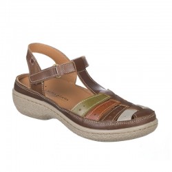 Sandalias Planas Mujer Laura Azaña 11986 Cuero