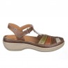 Sandalias Planas Mujer Laura Azaña 11986 Cuero