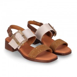 Sandalias de Tacón Mujer Chika10 Binka 07 Marron