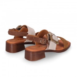 Sandalias de Tacón Mujer Chika10 Binka 07 Marron