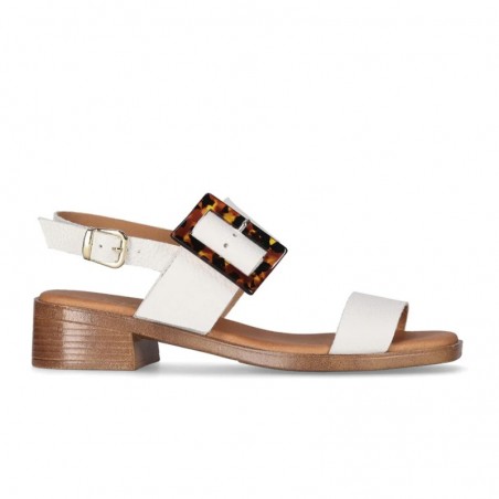 Sandalias de Tacón Mujer Chika10 Binka 04 Blanco